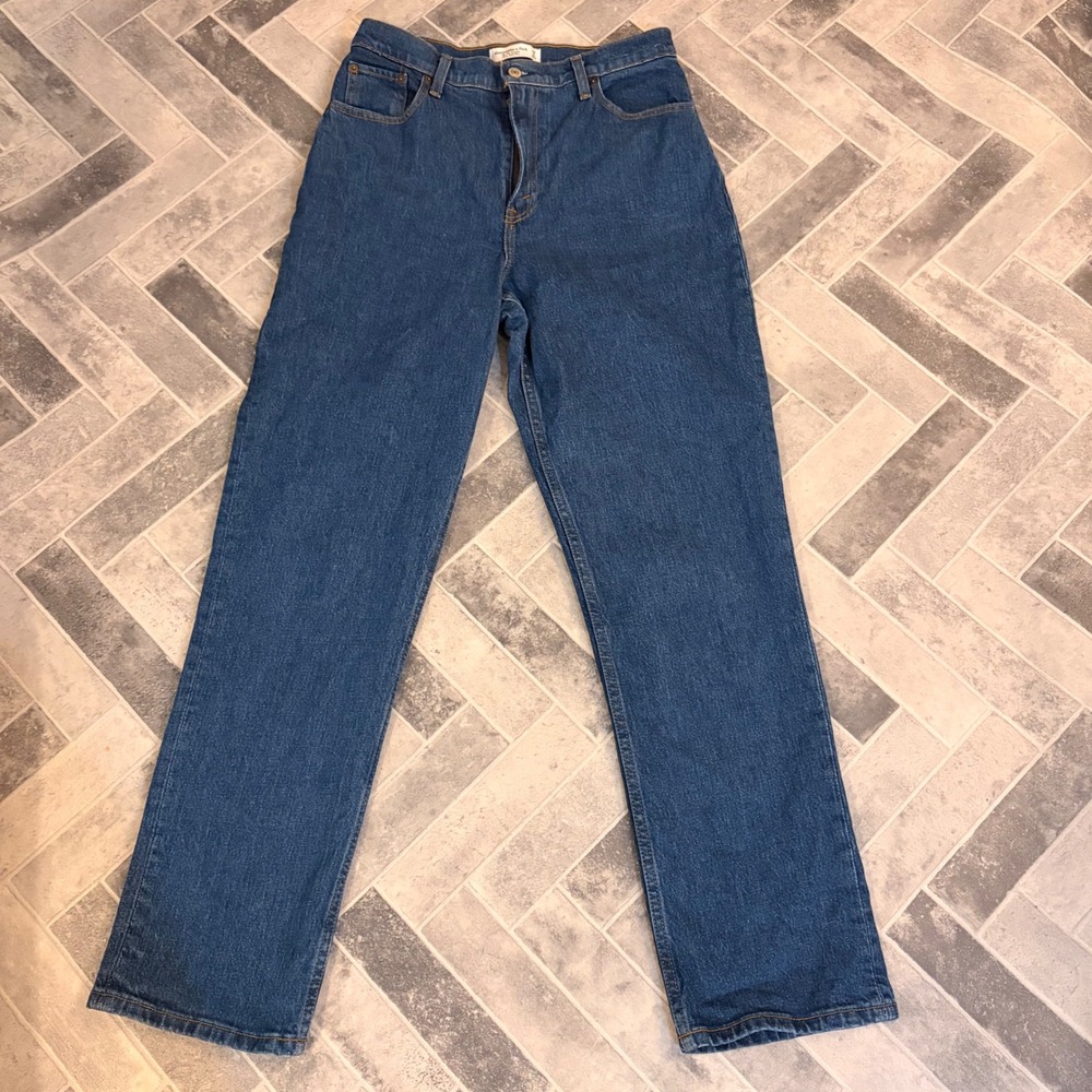 Abercrombie & Fitch 90s Straight Jeans Womens 29/8 Blue Ultra High Rise Denim